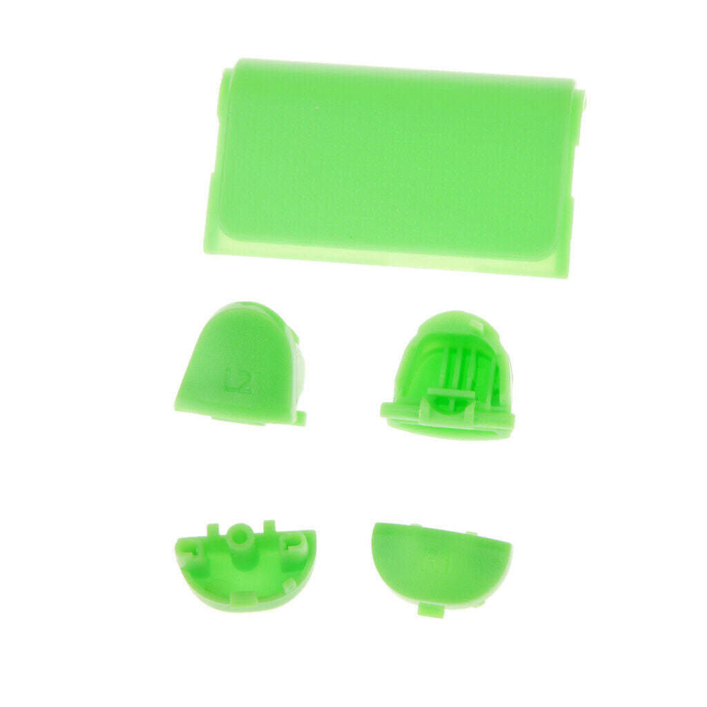 3 Set L2 R2 L1 R1 Grip Caps Buttons for Sony PS4 Controller White+Red+Green
