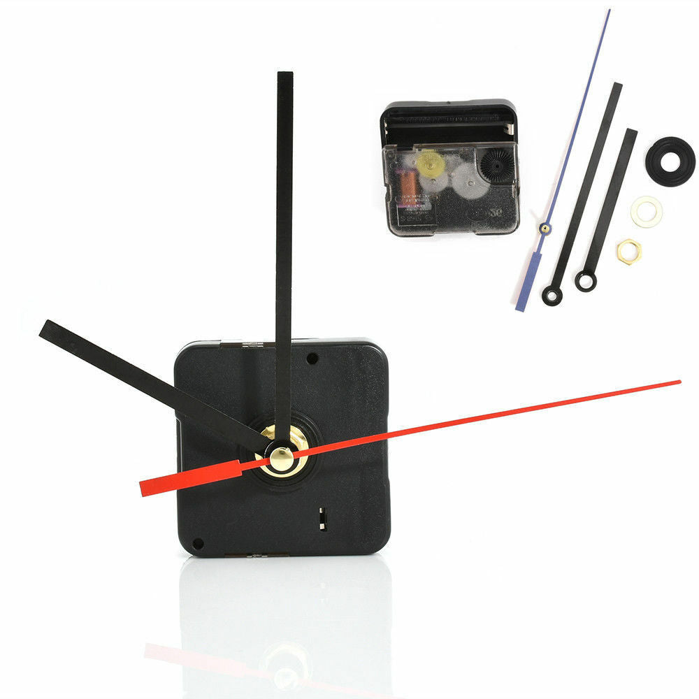 Red Black Silent Clock Quartz Movement Mechanism Hands DIY Repair Tool Kit Sweet