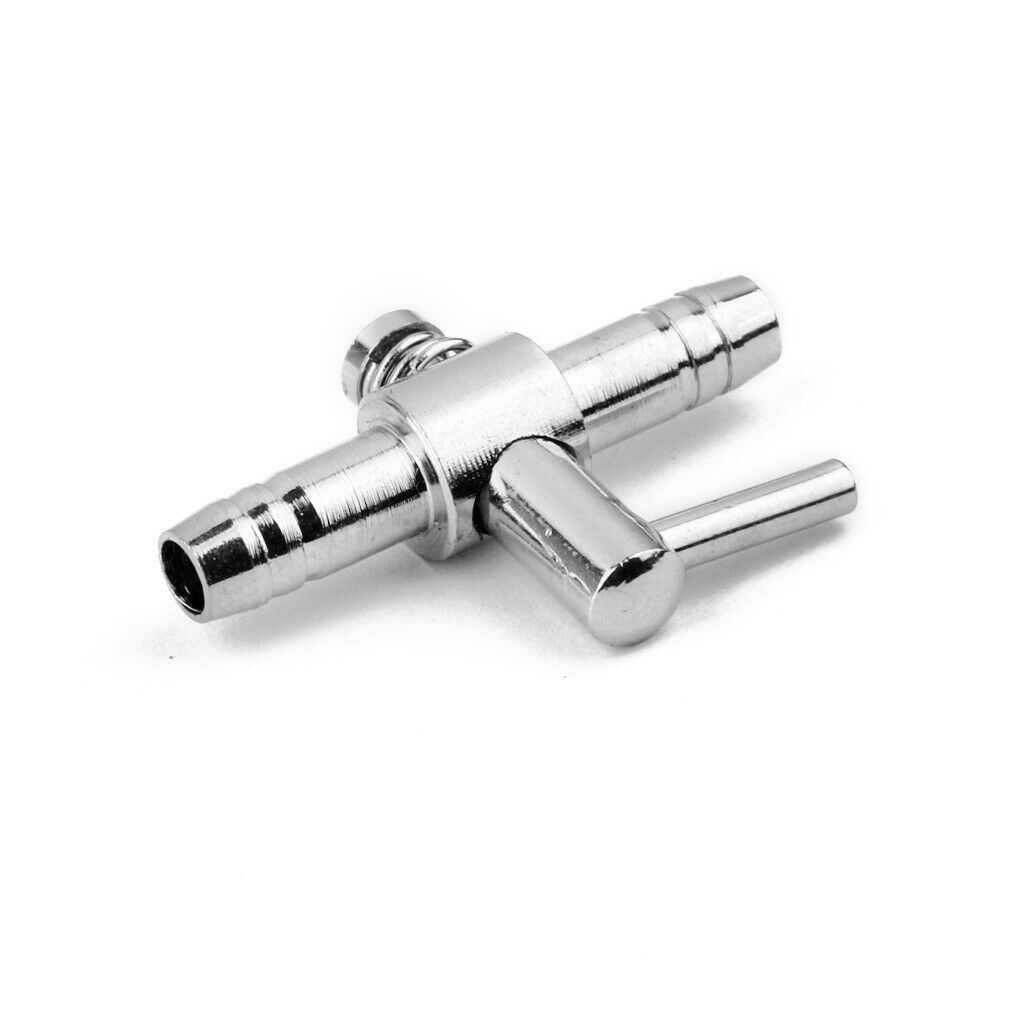 Aquarium Tank Air Pump Flow Tube Pipe 1-Way Stainless Steel Control Valve
