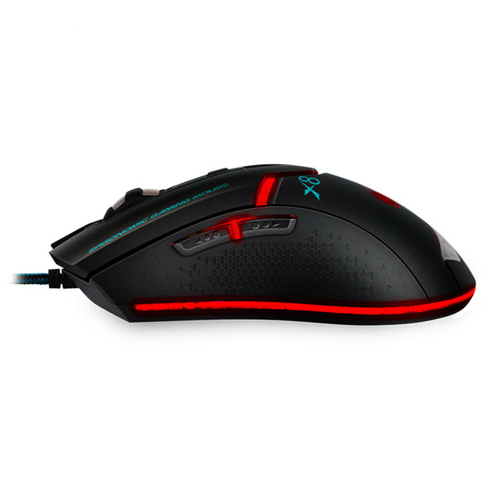 X8 Gaming Mouse USB Wired Computer Mice Ergonomics LED Light for PC Gamer