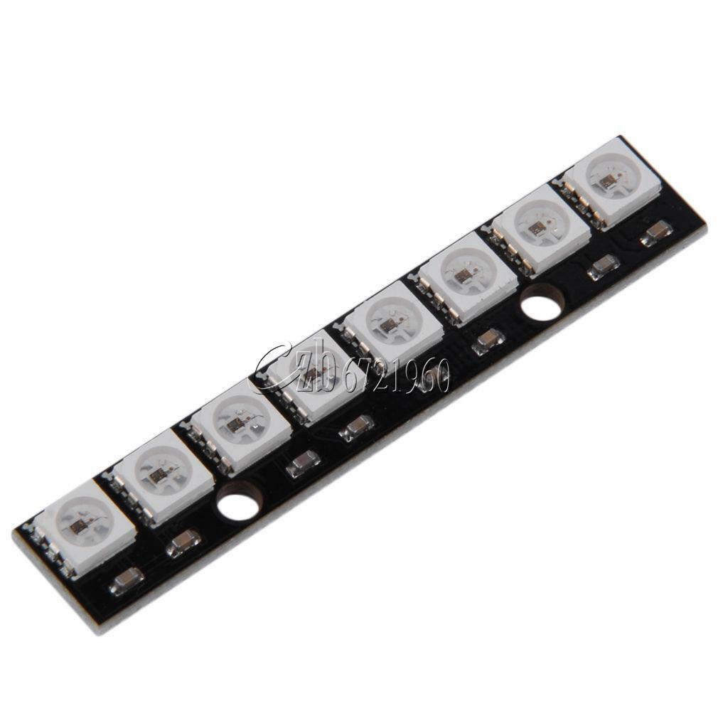 Black 8-Bit WS2812 5050 RGB LED Lamp Panel Board Rainbow LED Precise for Arduino