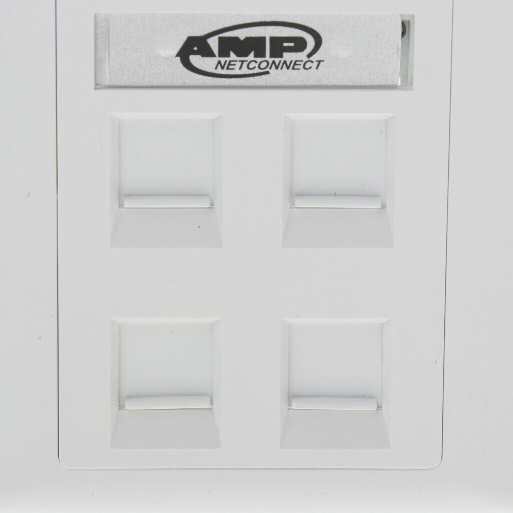 5 RJ45 / RJ11 Faceplate Ports Dual Band Ethernet 4 Ports with Keystone