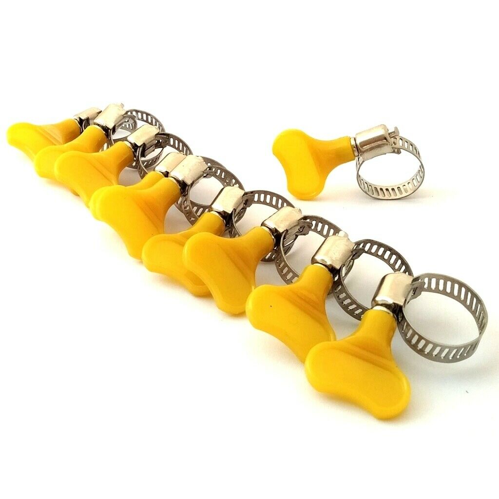 20 Piece 22-32mm/10-16mm Key-Type Adjustable Stainless Steel Hose Clamp, Pipe