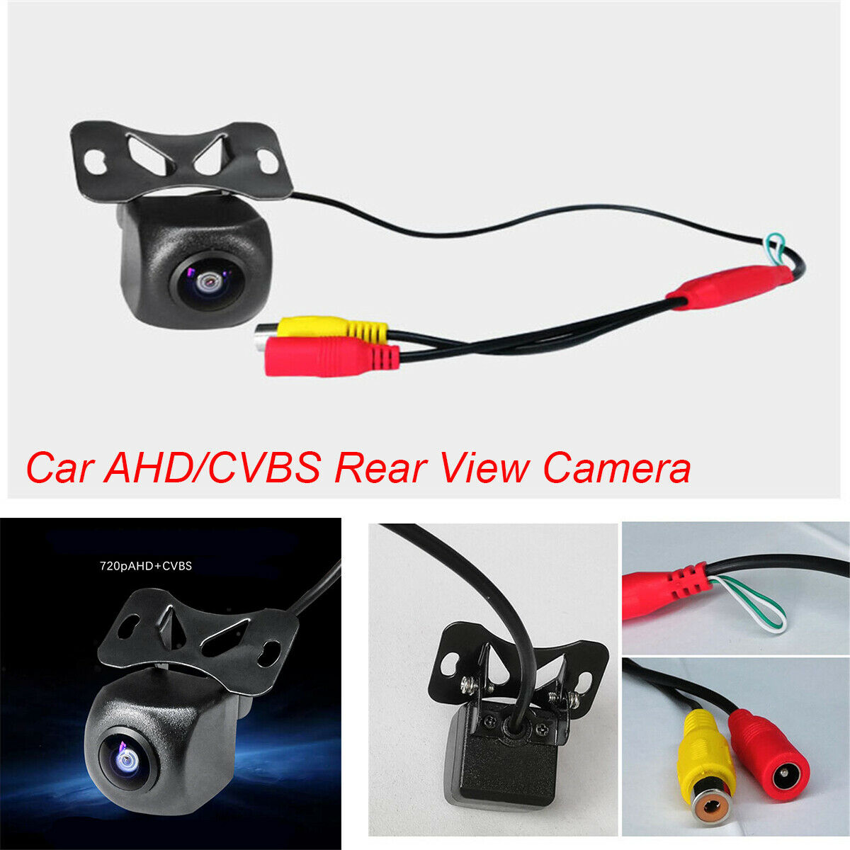 1PCS 170° Wide-angle Visible Car AHD/ CVBS HD Rear View Parking Assist Camera