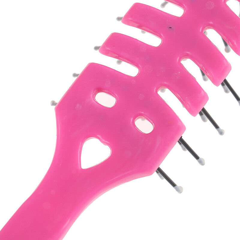 Men Plastic Vent Hair Brush Comb Anti-Static, Massage Hair Care Ribs CombB M Kt