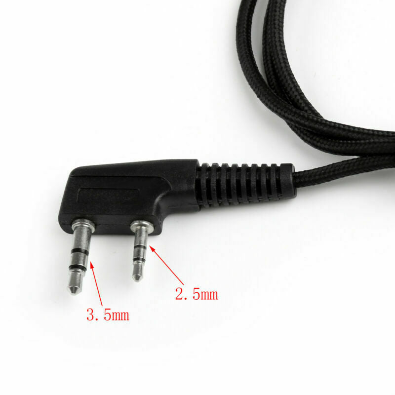 1x Heavy Duty Overhead Headset Boom Mic PTT For Kenwood Puxing Baofeng Radio B5