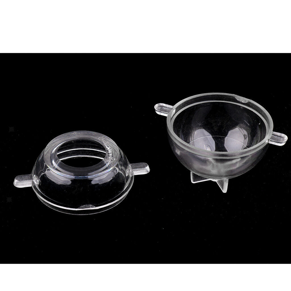 2pcs Round Sphere Shape Plastic Candle Mould Soap Mold for Candle Making
