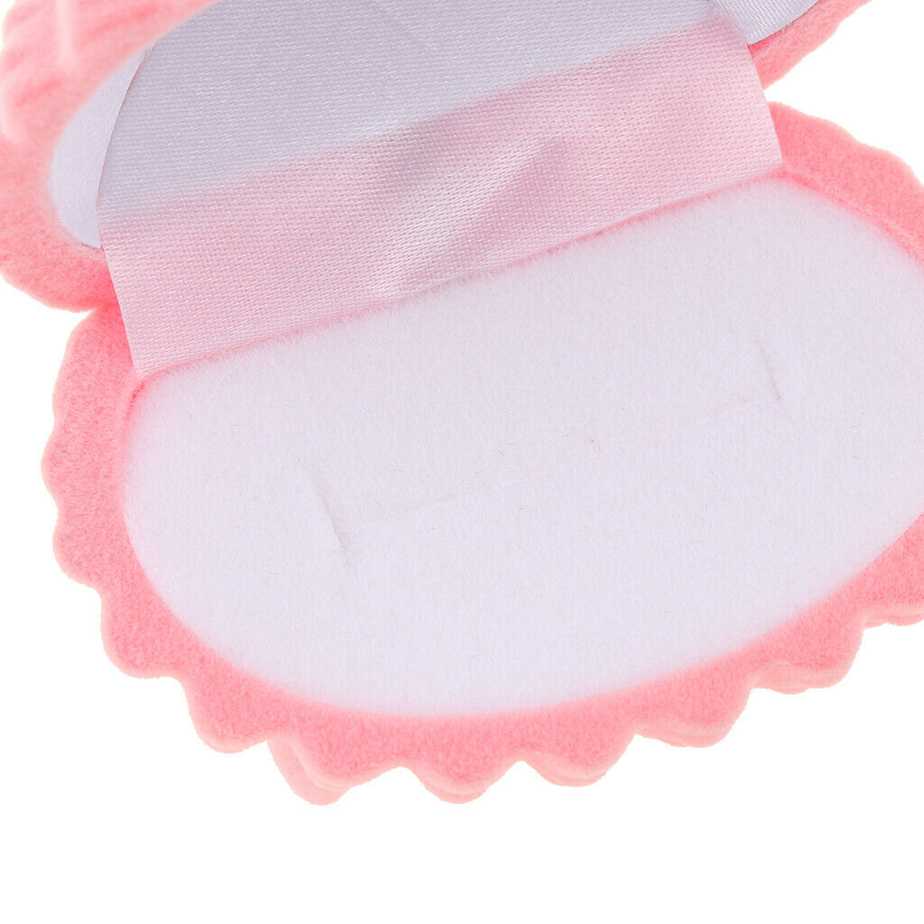 Shell Shape Velvet Necklace Jewelry Display Storage Box Gift