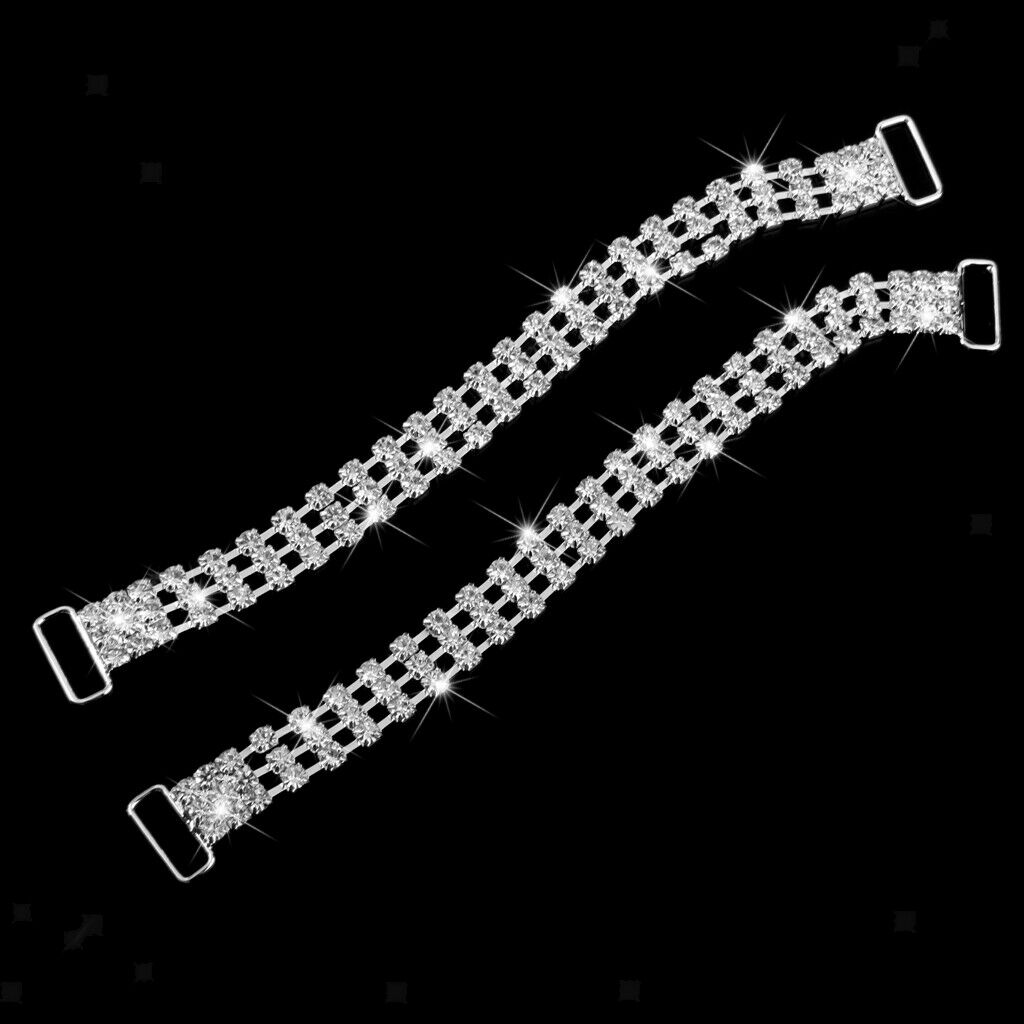 3-Row Design Rhinestone Crystal Bikini Connectors Buckles for Swimwear DIY