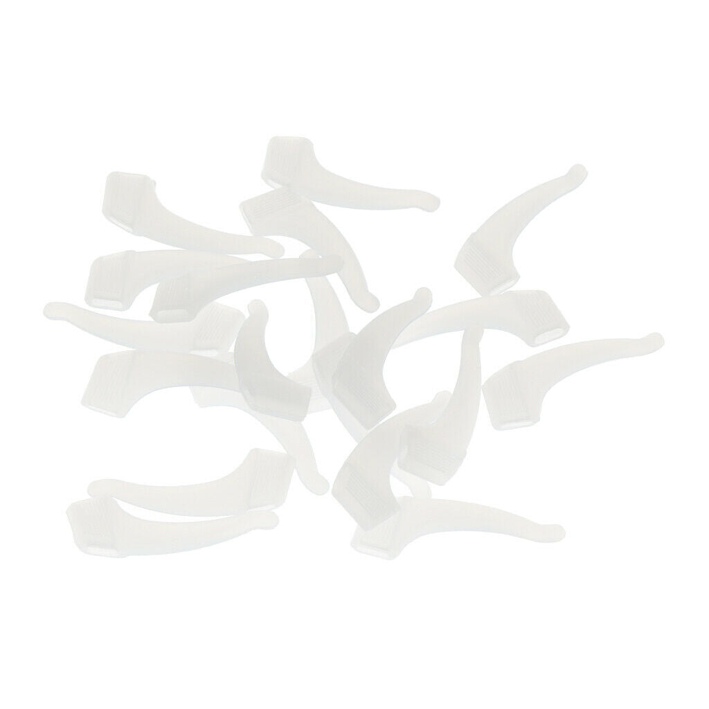 20 Pairs Silicone Reading Eye Glasses Sunglasses Temple Tips Ear Hooks Grip