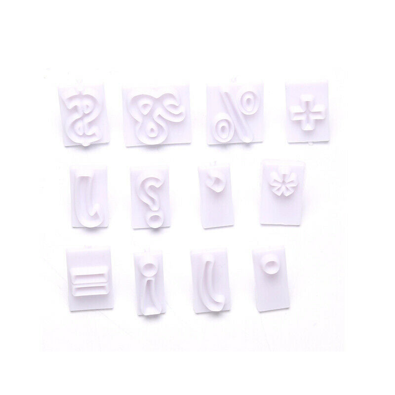 64PCS/Set DIY Cake Mold Alphabet Numbers Handmade Baking Pastry Cookie To RC FG