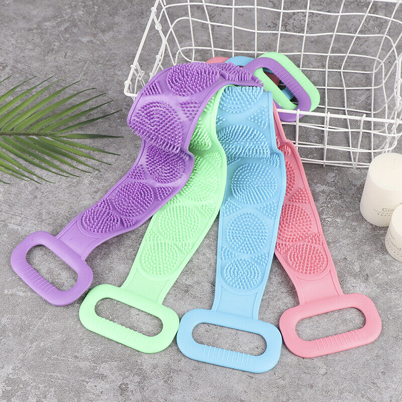 Magic Silicone Brushes Bath Towels Rubbing Back Mud Peeling Body Massage .l8