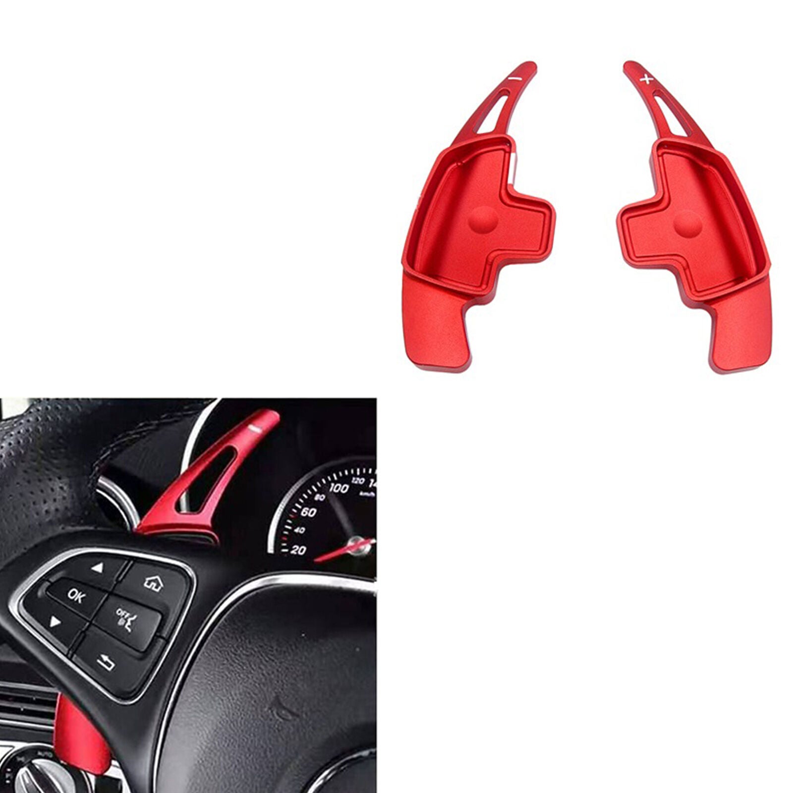 For Mercedes-Benz Gear Shift Interior Accessories Trim Car Steering Wheel Paddle