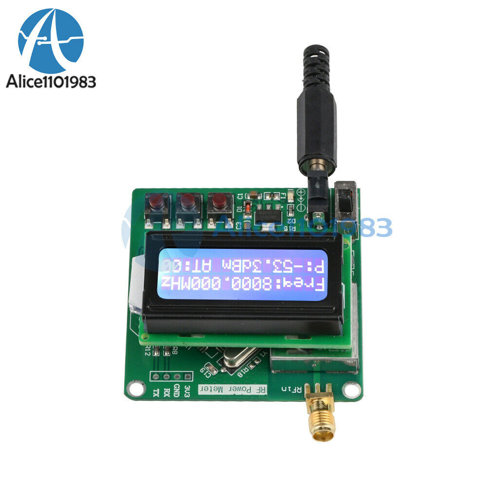 -60dBm to -5dBm Power RF Meter Attenuation Digital Display Signal Strength Board