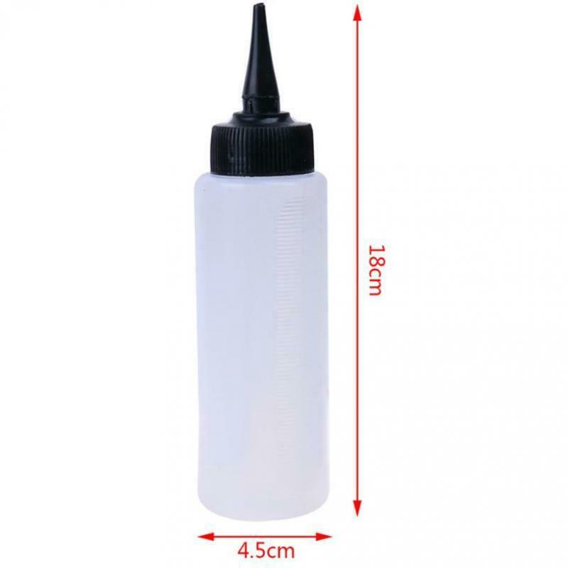 3Pc Salon Hair Color Measuring Applicator Bottle Hairdressing Hair Styling 150ml