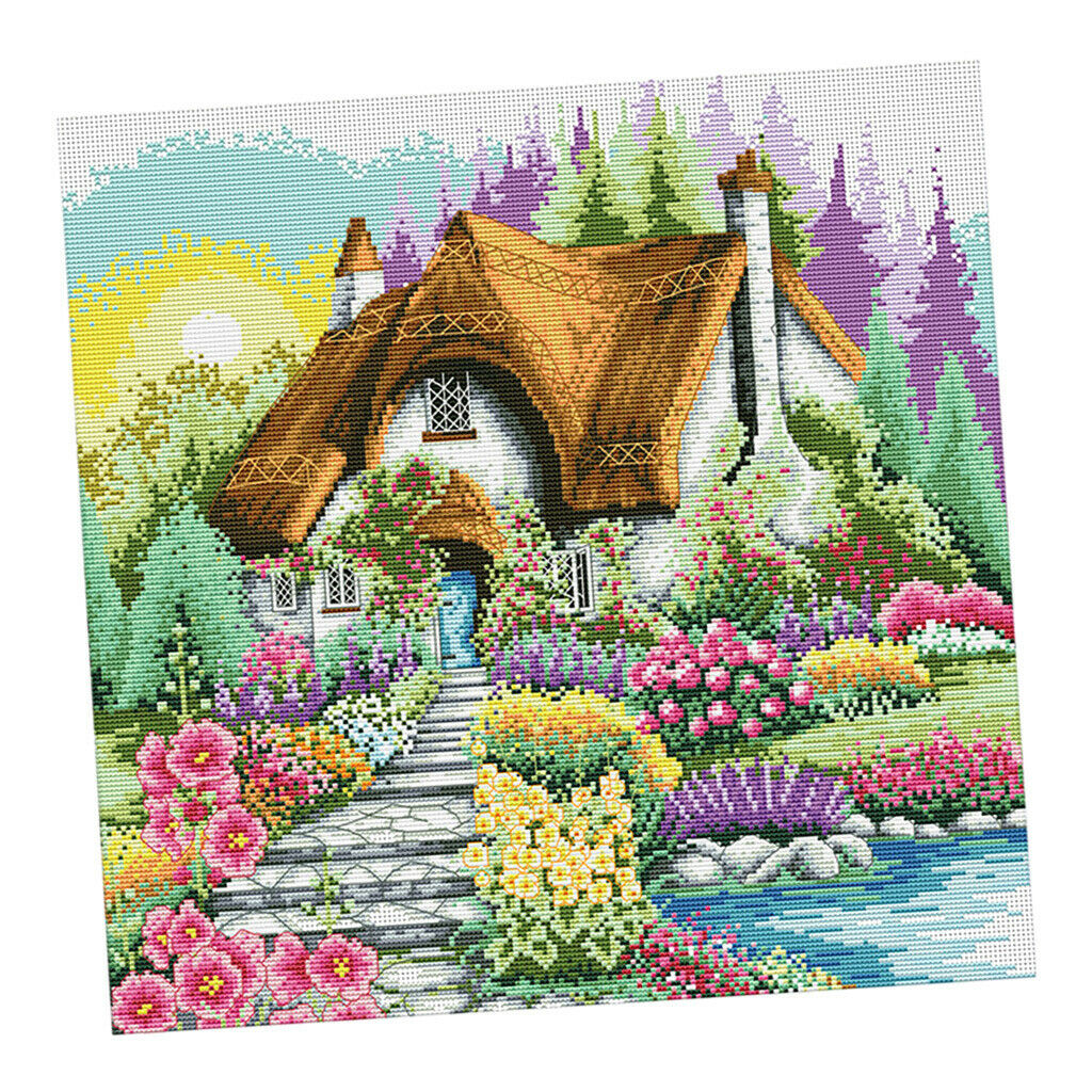 11CT Stamped Cross Stitch Starter Kits Beginners Cross-Stitching Pre-Printed
