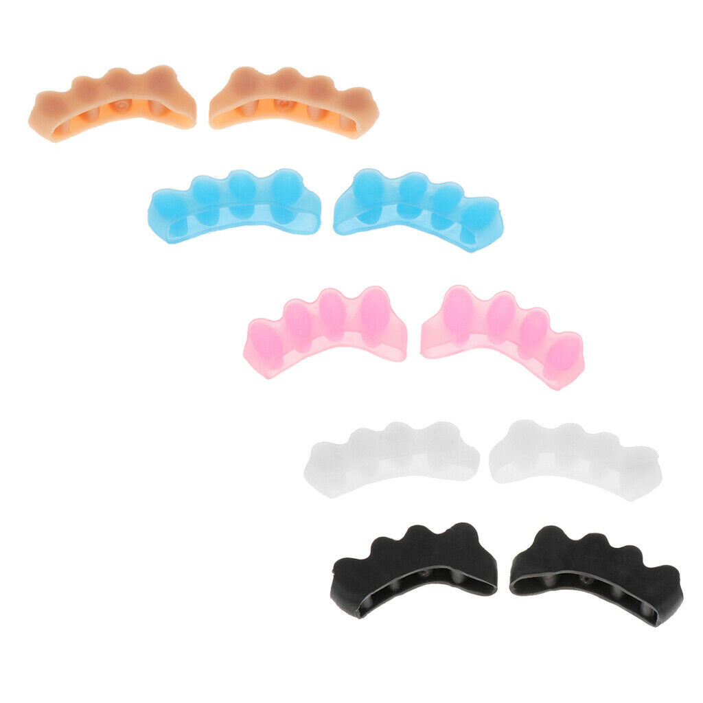 1 Pair Silicone Toe Separators Pads Bunion Gel Spacers Nail Polish Tools