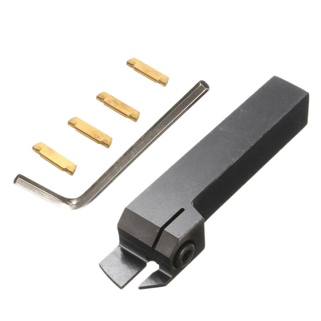 MGEHR1616-3 Lathe Cut-Off Grooving Tool Holder w/ 4x Inserts with Wrench