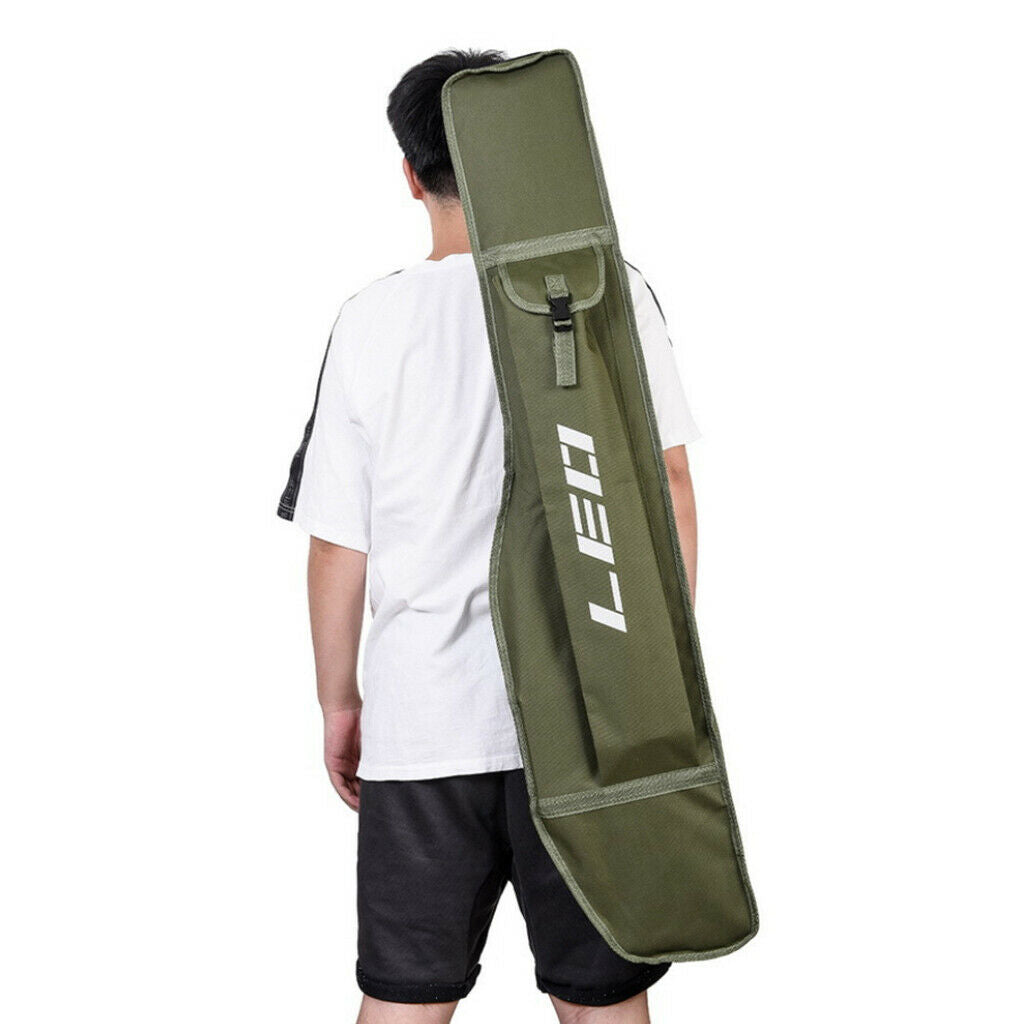 120cm Fishing Rod Bag Large Capacity Polyester Tackle Case Shoulder Pouch