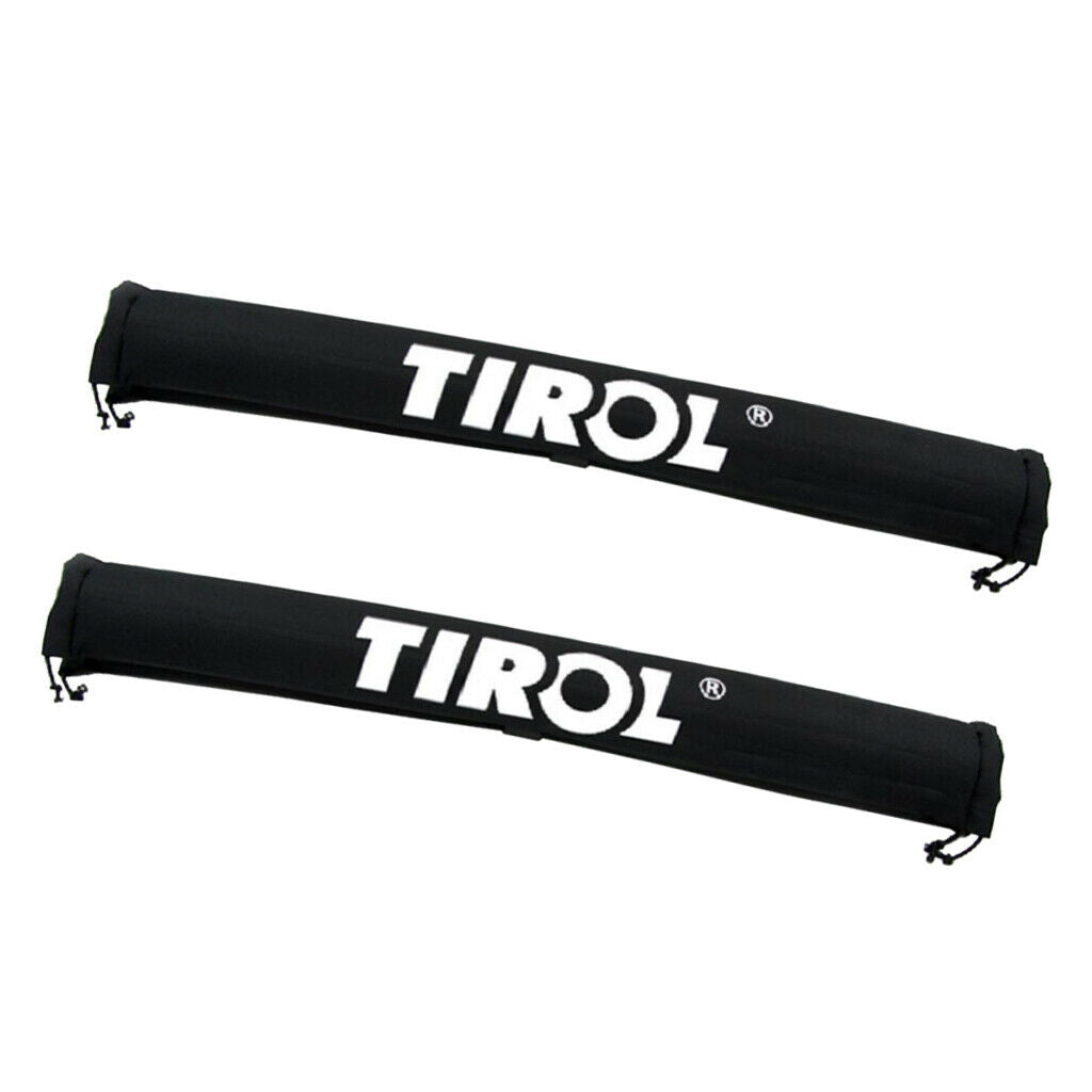 2pcs Roof Rack Protector Cargo Rack Carrier Cover for Snowboard Racks 59cm