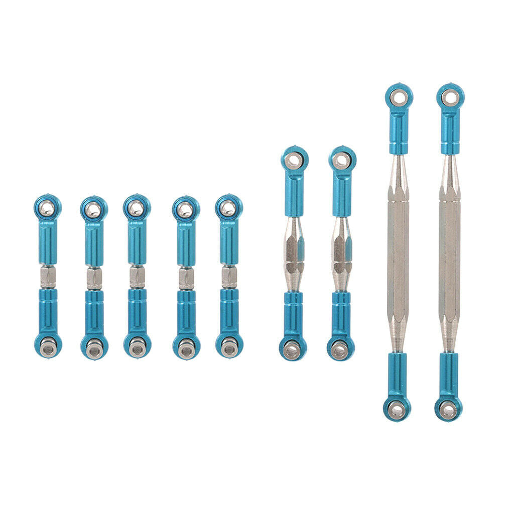 9 Pieces Servo Linkage Pulling Steering Rod for WLtoys 12428 FY-03 RC Car
