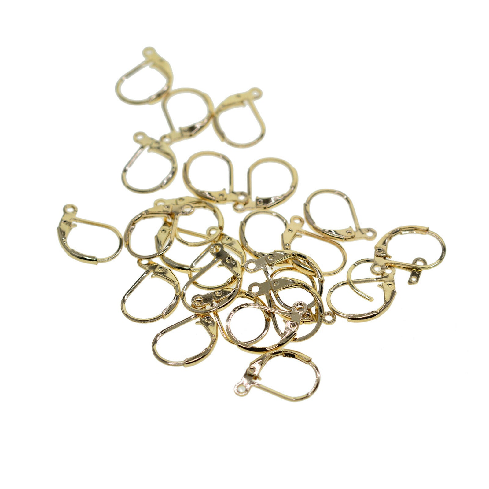 200x Lever Back Earring Hooks Charms French Earwires DIY Beads Chain Jewelry