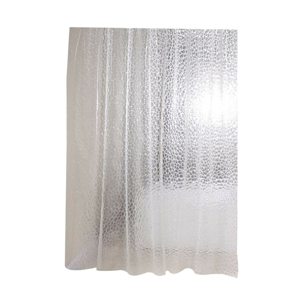 Shower Curtain Bathroom Liner Mildew Resistant Bath Curtain Clear 180x200cm