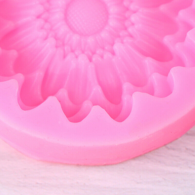 Sunflower Flower Petals Embossed Silicone Mold Relief Fondant Cake Decor .l8