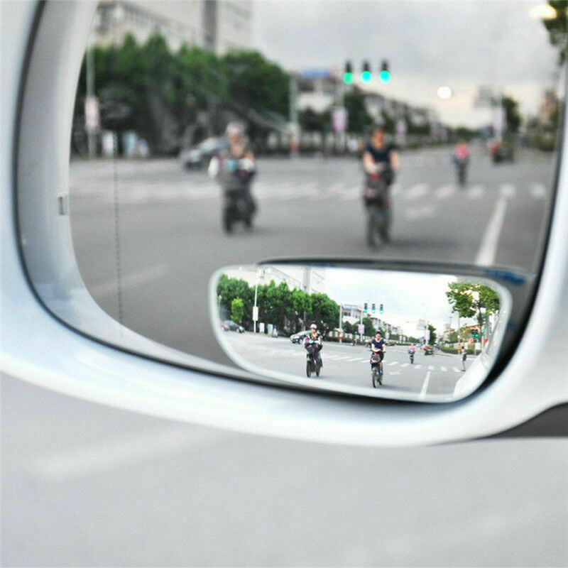 2pcs Blind Spot Mirror Car Rear Side View Convex Wide Angle Glass For Universal