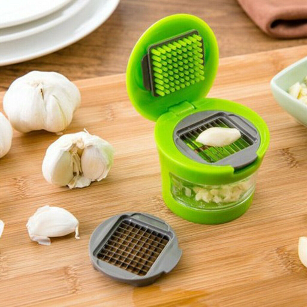 Plastic Garlic Press Chopper Ginger Onion Carrot Crusher Mincer Squeezer