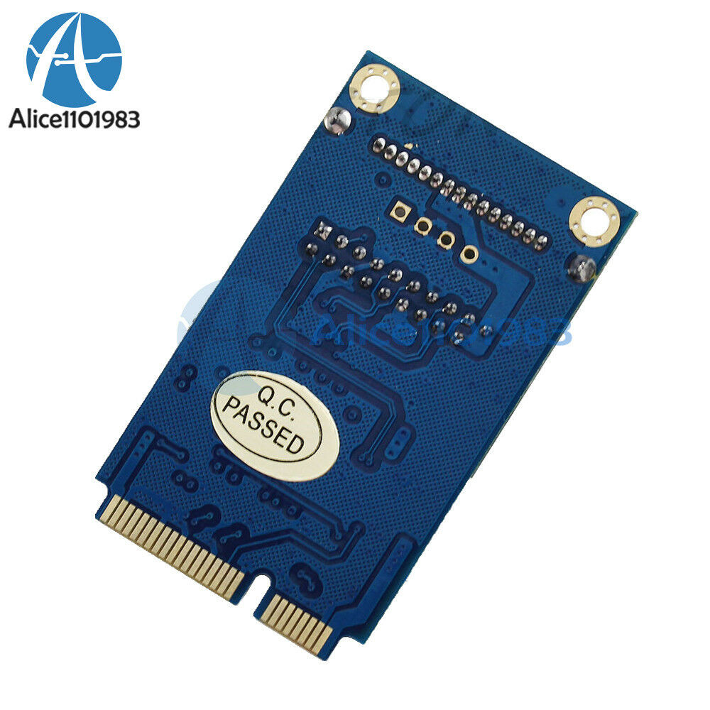 Mini PCI-E to USB Adapter PCIE to 19Pin SATA Dual USB3.0 Expansion Adapter Card