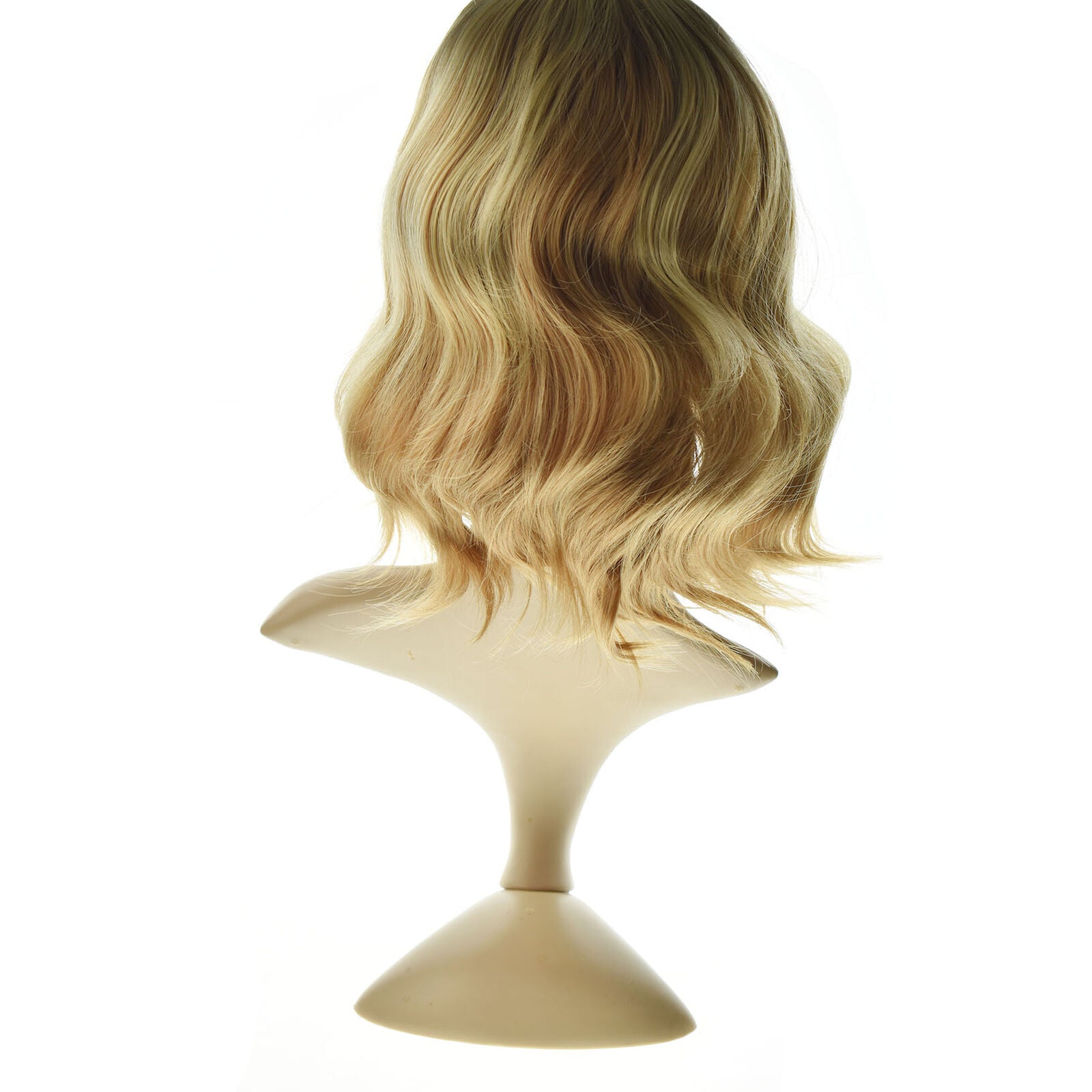 Women Tousled Modern Bob Short Loose Wave Blond Balayage Synthetic Hair