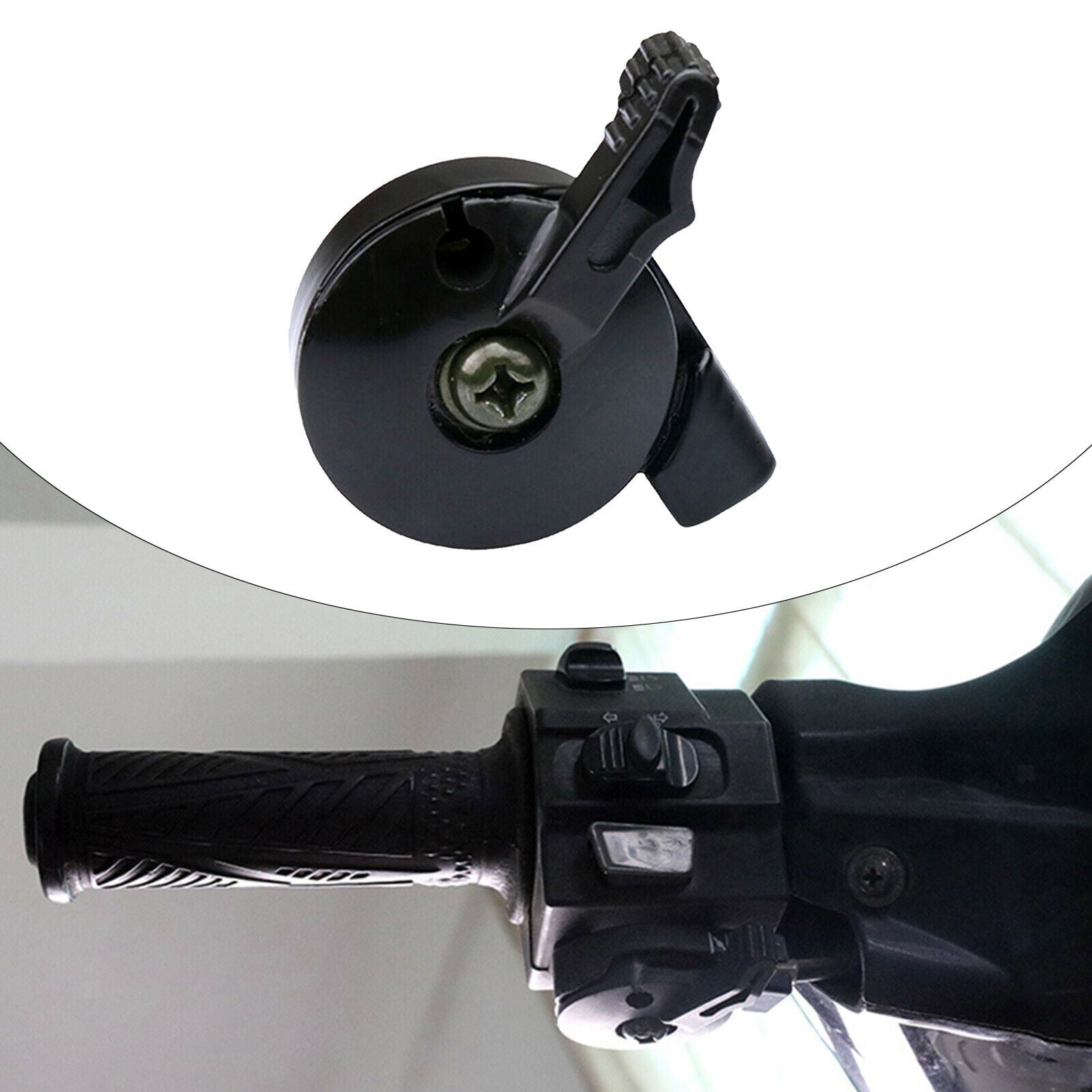 Manual Air Inlet Throttle Strangler Transposon Currency for YBR125, Black