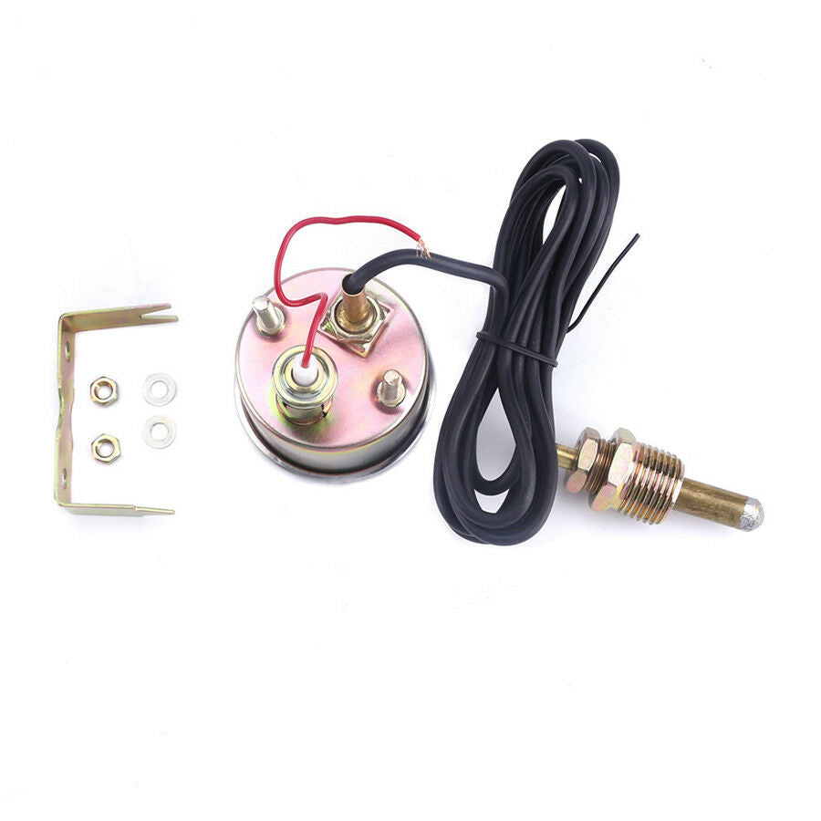 52 mm 2'' Car Auto Mechanical Water Temperature Gauge Light Sensor Metal Body
