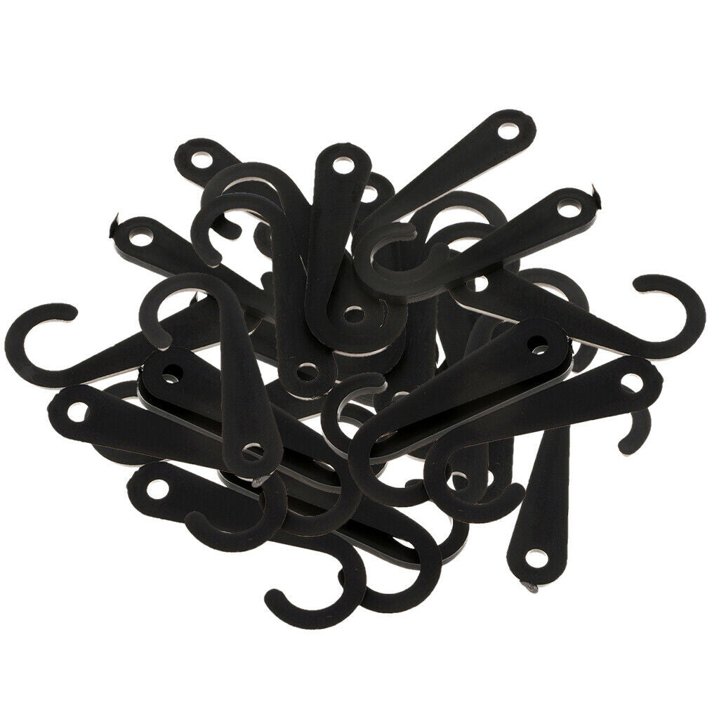50pcs Plastic Hooks Fasteners, J Shape, for Socks Towels Gloves Scarf or other