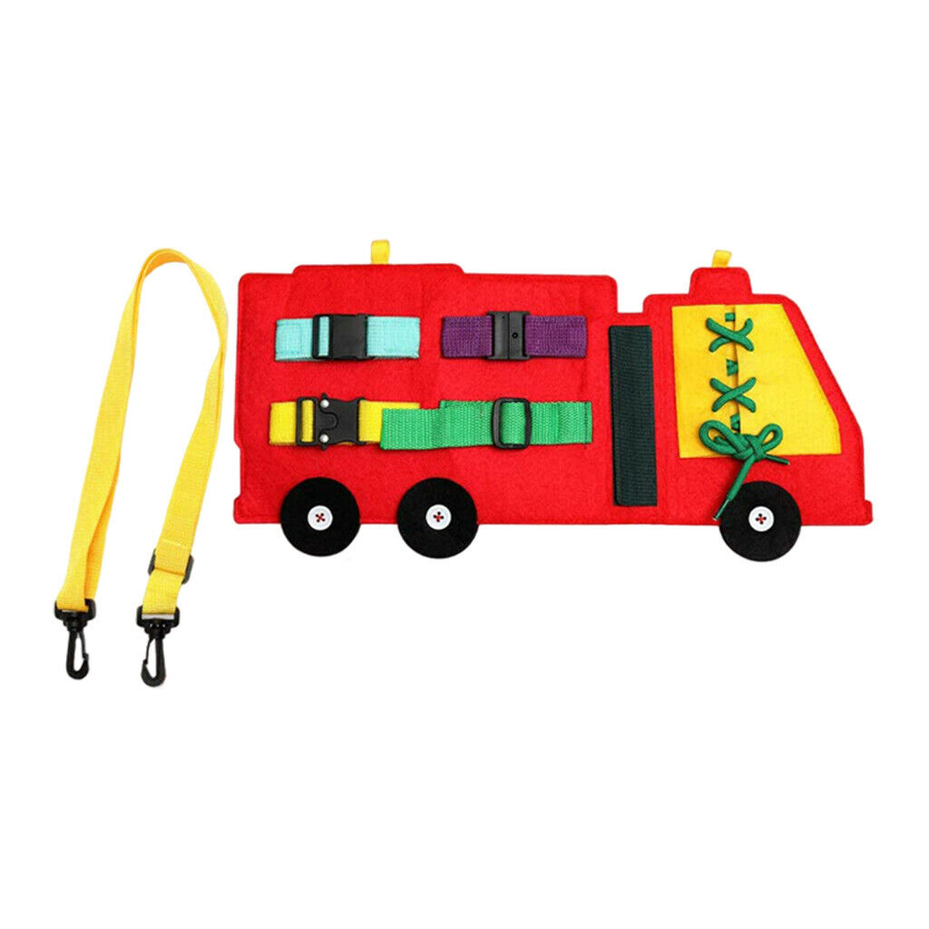 Felt Busy Board Toys Montessori Basic Skills Practice Board Travel Toys
