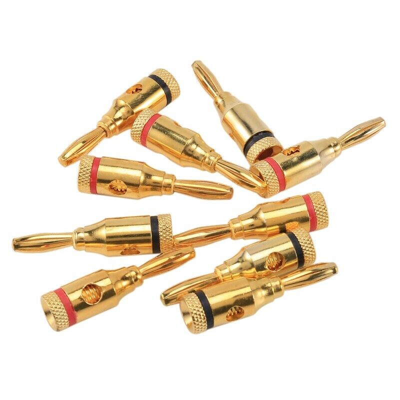 Banana Plugs,Connectors, Open Screw Type, 5 Pairs I8M7