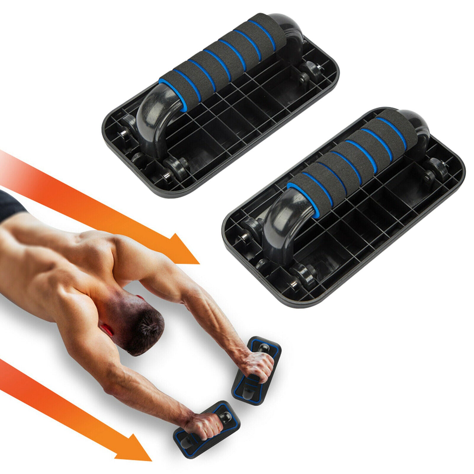 Push Up Bars - for Gym Great for Foam Handle Pad Handles Grips Equipment