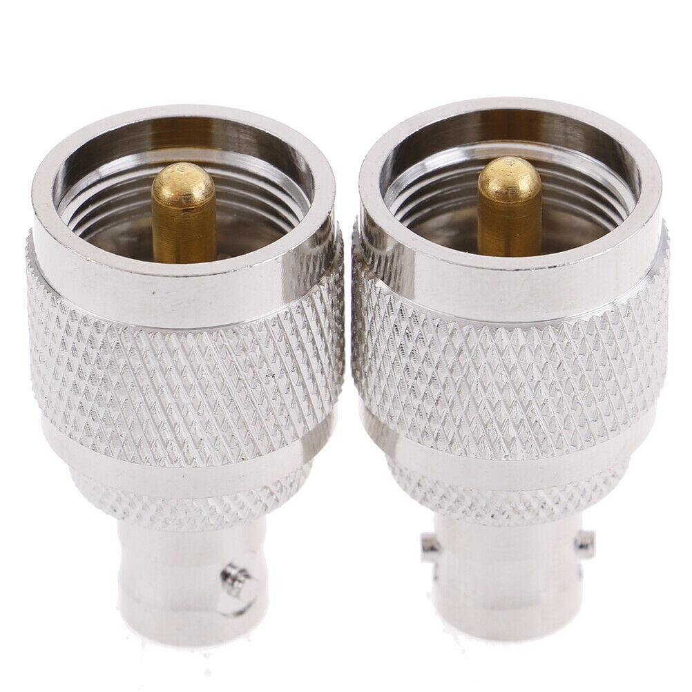 1x UHF Male PL259 PL-259 plug to BNC Female jack RF coaxial adapter connec.l8