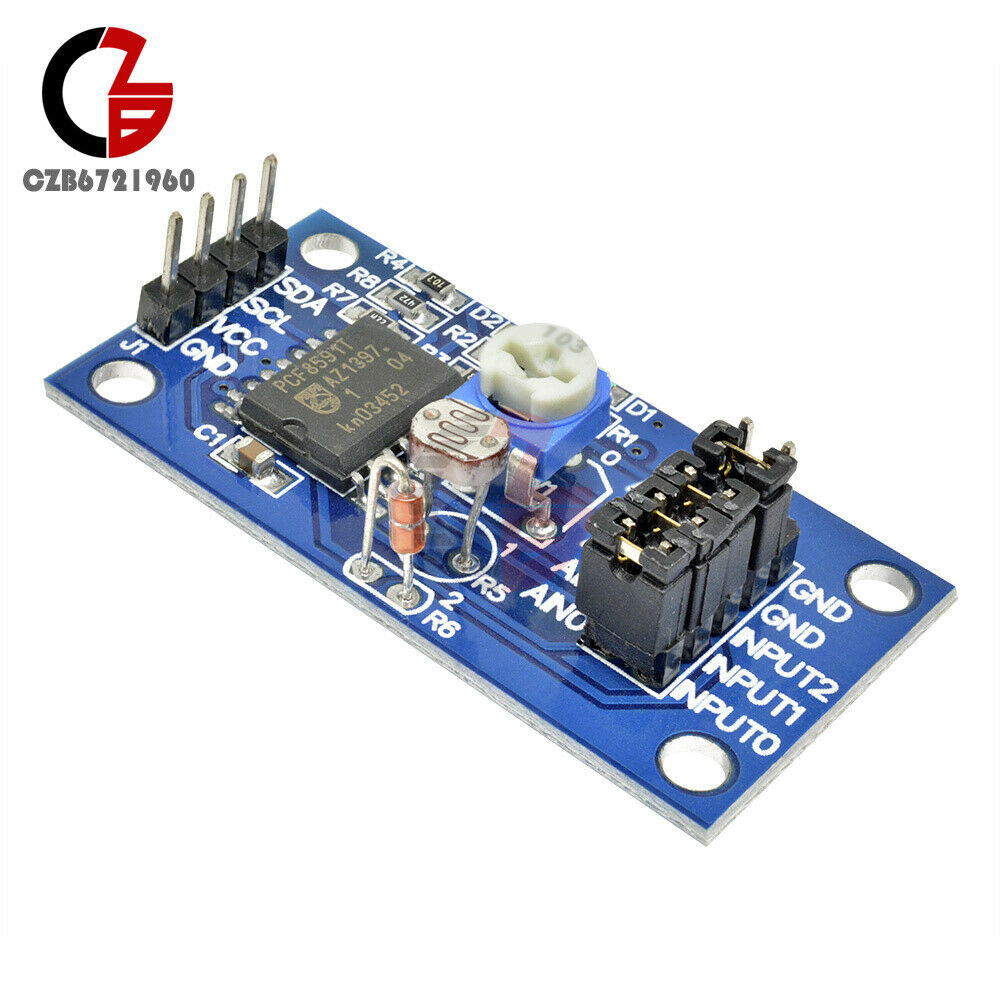 PCF8591 Low-power 8 COMS-Type AD/DA Converter Board Module A/D D/A 2.5-6V