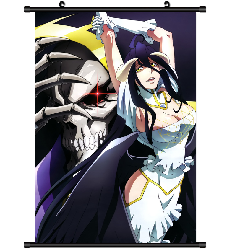 3934 Anime Albedo Overlord wall Poster Scroll