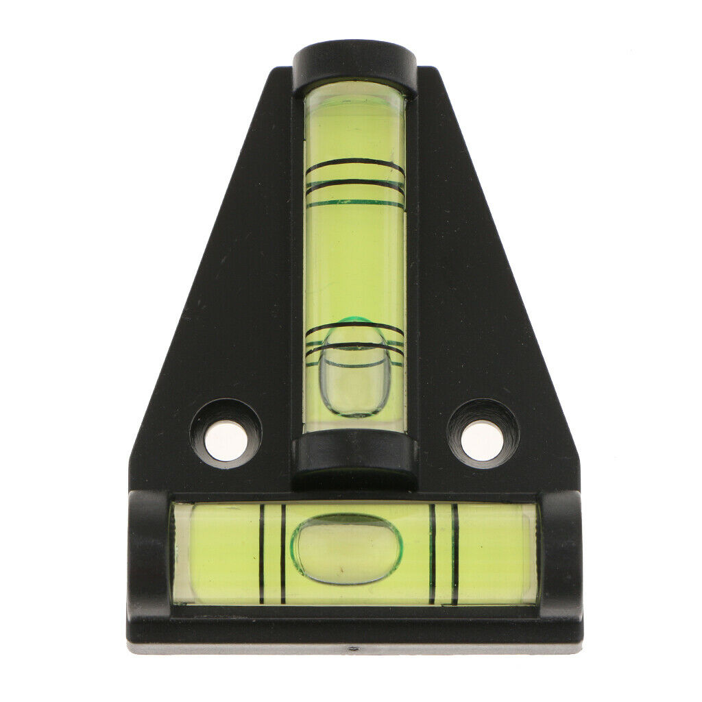 2Piece T-Type Mini Bubble Spirit Level Measuring Device Triangular Indicator