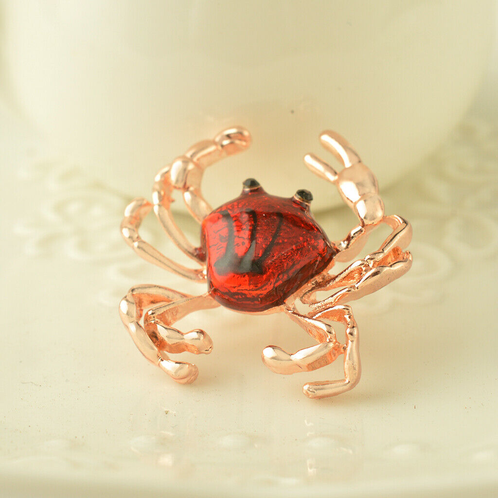 Women Fashion Animal Brooch Pins Insect Breastpins Wedding Jewelry Red