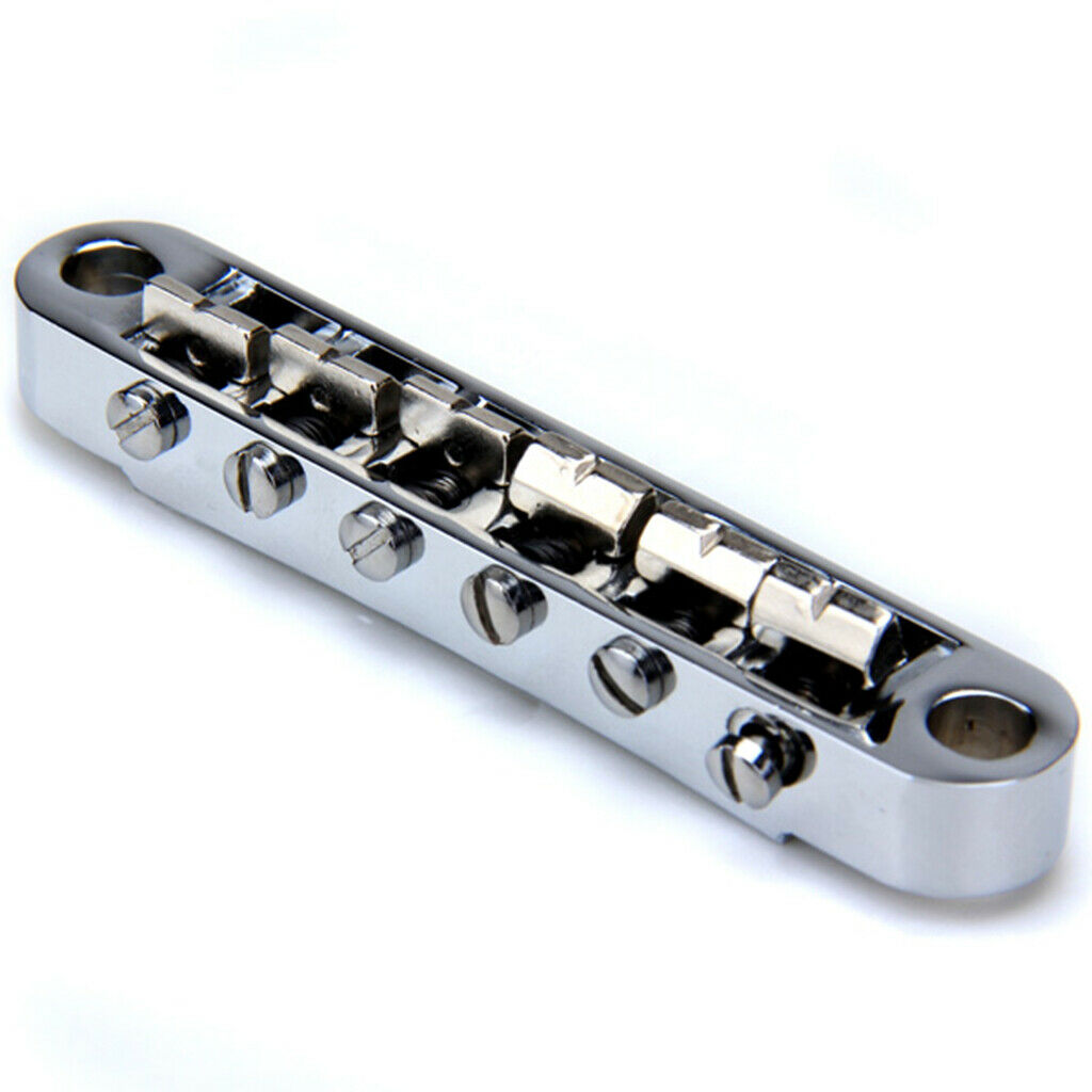 Chrome Bridge Stopbar Tail Piece For   LP   Guitar