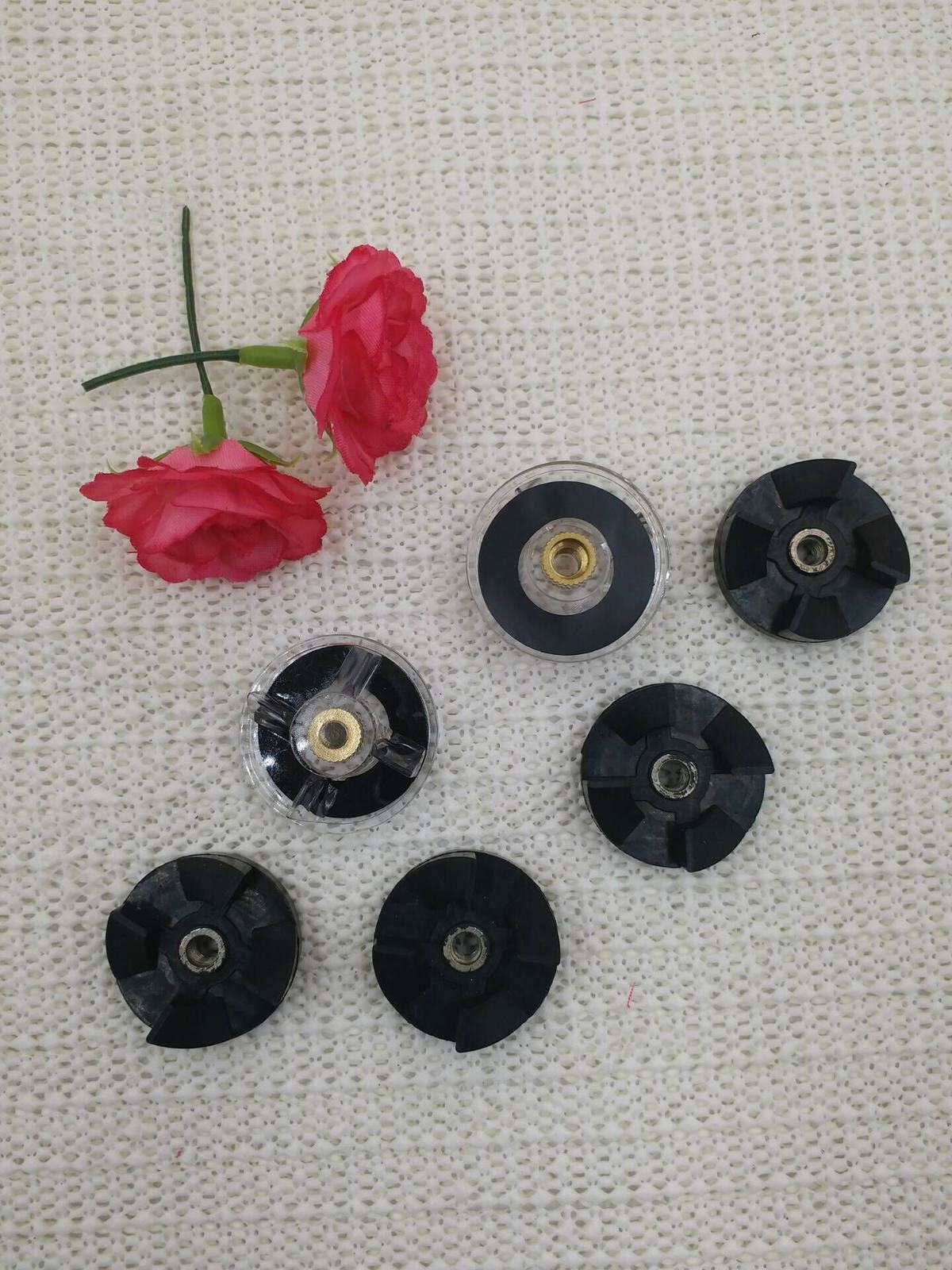 6PCS Replacement - 2 Base Gear + 4 Rubber Gear Spare Parts for Bullet 250W