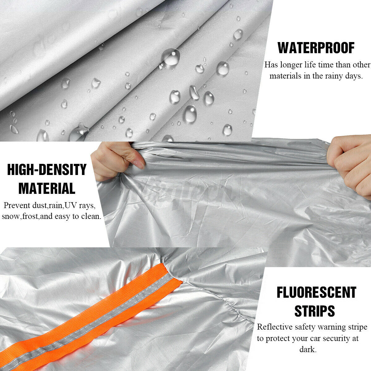 Waterproof Full Car Cover For SUV Van Truck Outdoor Dust UV Ray Rain Sun Snow L