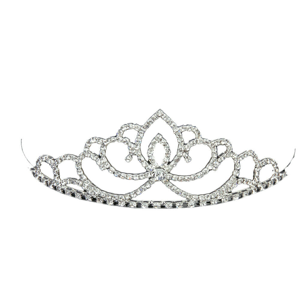 Rhinestone Princess Crown Headband Tiara & 18th Birthday Party Cake Topper