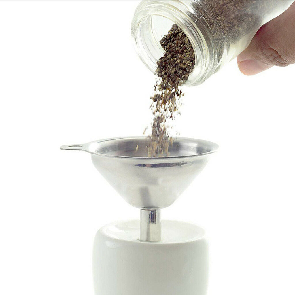 Stainless Steel Funnel Hip Flask Funnel for Filling Small Bottles or Containers
