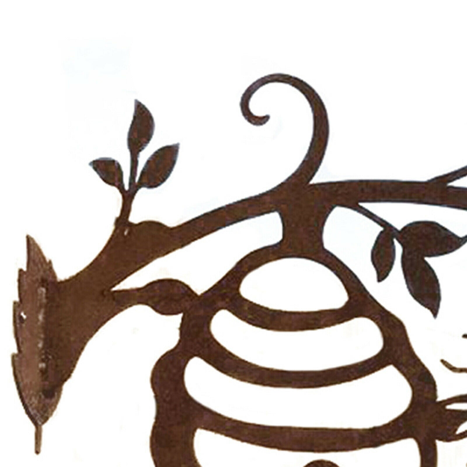 Novelty Honeycomb Garden Silhouette Fence Yard Outdoor Wall Bee Sculpture