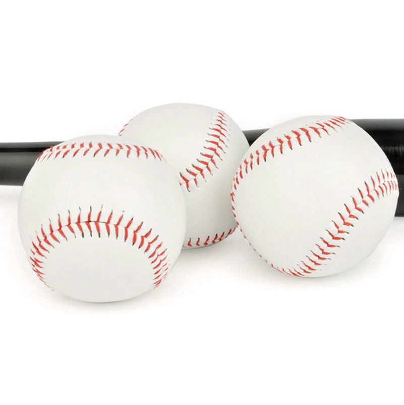 9" Soft Leather Sport Practice & Trainning Base Ball BaseBall Softball New H4DF
